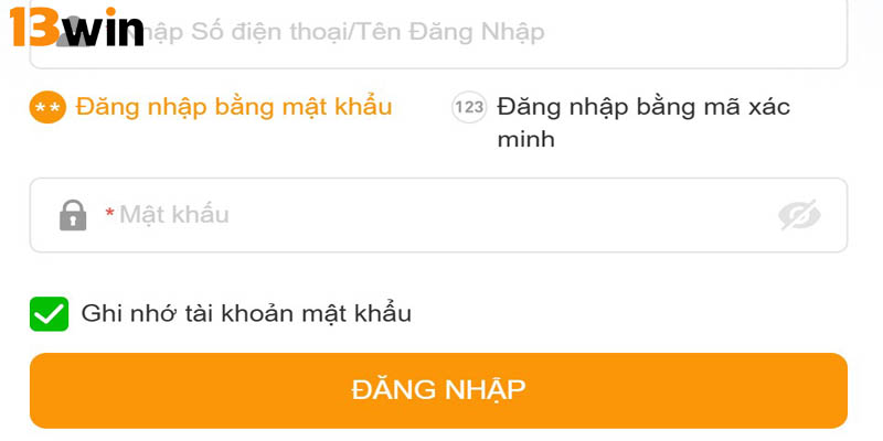 Hướng dẫn người chơi thực hiện đăng nhập 13Win chỉ với 3 bước đơn giản