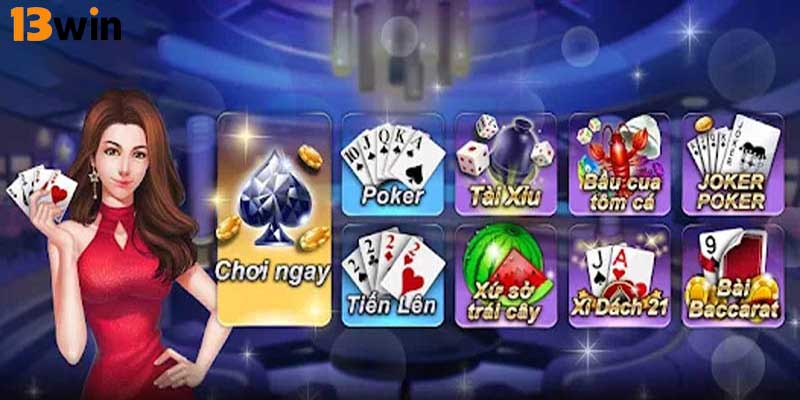 Game bài tại 13Win là sân chơi cá cược hấp dẫn số 1 Việt Nam hiện nay